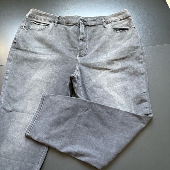 Simply Vera Vera Wang‎ Denim Skinny Jeans Women's 22w Charcoal Gray High-Rise - Picture 5 of 6